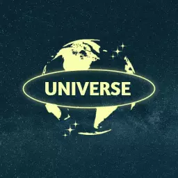 Glowing Earth Illustrated Within a Starry Universe Logo Template