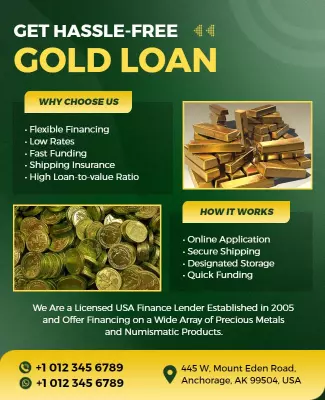 Gold Loan Financing Services Flyer Template
