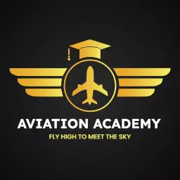 Gold Wings and Airplane Design for Aviation Academy Logo Template