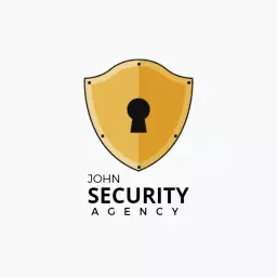 Golden Shield Symbolizing Professional Security Agency Logo Template