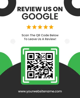 Google Review Request QR Code Flyer Template