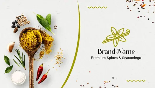 Gourmet Spice and Seasoning Business Card Template