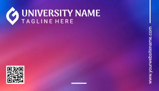 Gradient Colorful Student Identity Card Template