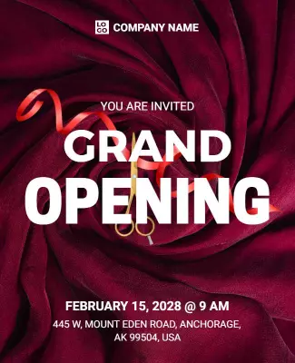 Grand Opening Event Invitation Flyer Template