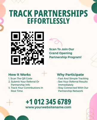 Grand Opening Partnership Program Flyer Template