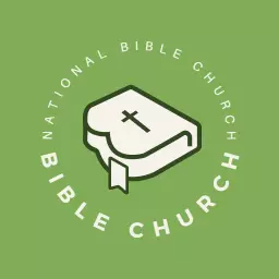 Green and White Church Logo Featuring a Bible Design Logo Template