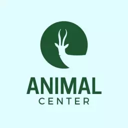 Green Circular Design Representing Animal Care Center Logo Template