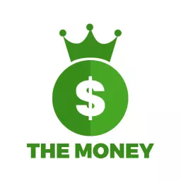 Green Dollar Sign Surrounded by Crown for Money Logo Template