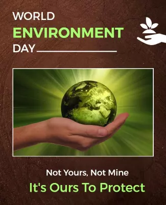 Green Environmental Awareness World Environment Day Poster Template