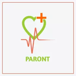 Green Heart with Red Cross Represents Healthcare and Hospital Logo Template