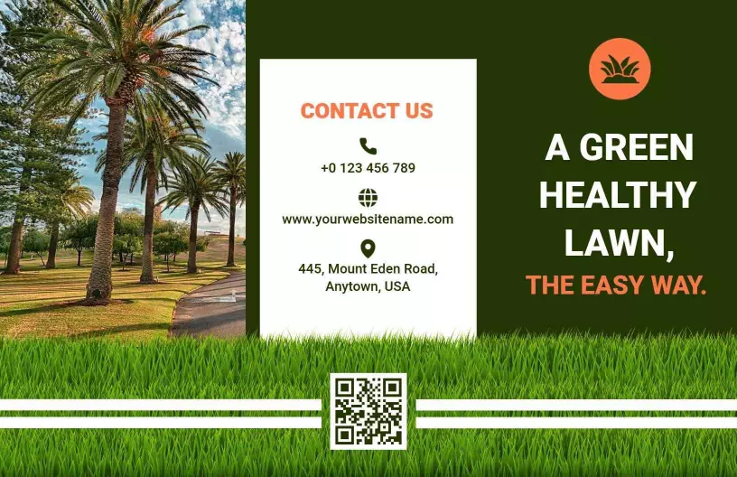 Green Lawn Care Services and Maintenance Guide Brochure Template