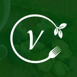 Green Leaf Inspired Alphabet Logo Representing Fresh Cuisine Logo Template