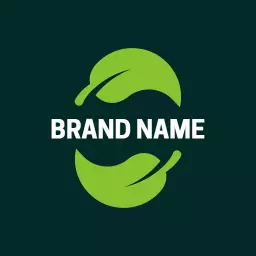 Green Leaves Emphasizing Eco-Friendly Recycling Initiatives Logo Template