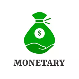 Green Money Bag Symbolizing Financial Prosperity Logo Template