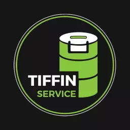 Green Tiffin Container Representing Quality Food Delivery Logo Template