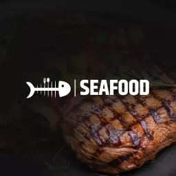 Grilled Fish and Fresh Ingredients Highlighting Seafood Logo Template