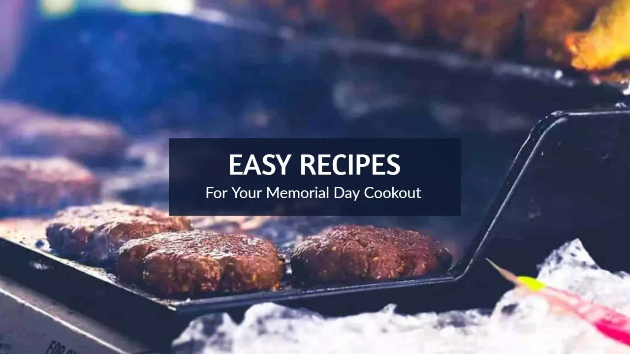 Grilling Juicy Burgers for Delicious Food Cookout Banner Template