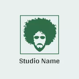 Groovy Green Hip Hop Artist Logo Showcasing Unique Style Logo Template