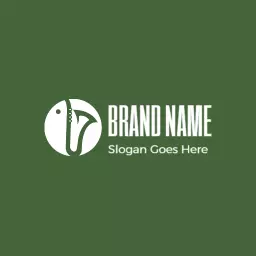 Groovy Green Jazz Music Logo Celebrating Vibrant Sounds Logo Template
