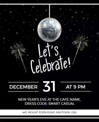 Gun Powder New Year Flyer Template