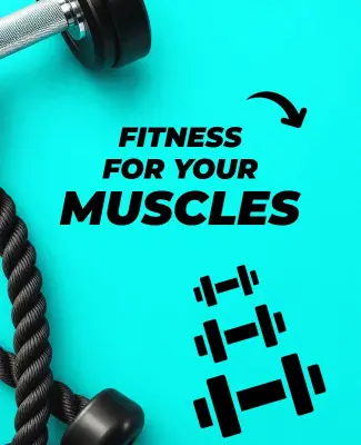 Gym Equipment Fitness Class Poster Template