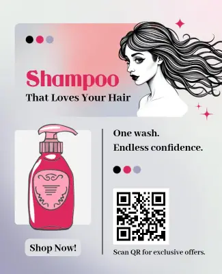 Hair Care Shampoo Promotion Flyers Template