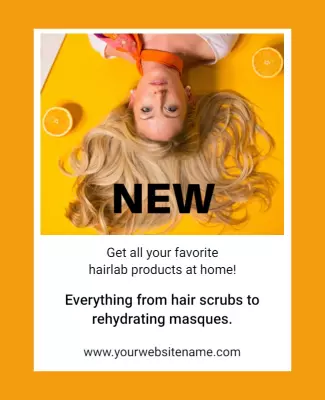 Haircare Product Promotion Flyer Template
