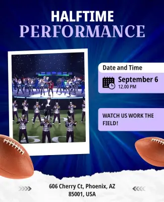 Halftime Performance Event Flyer Template
