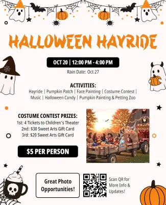 Halloween Hayride Costume Contest Flyer Template
