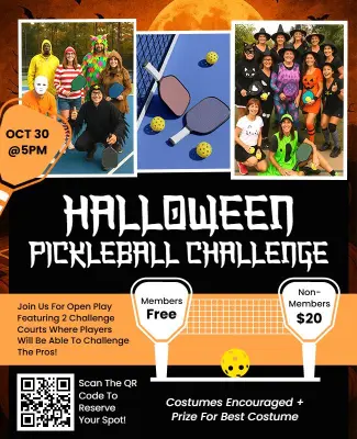 Halloween Pickleball Challenge Event Flyer Template