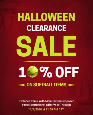 Halloween Softball Sale Clearance Flyer Template