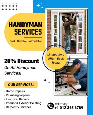 Handyman Services Discount Flyer Template