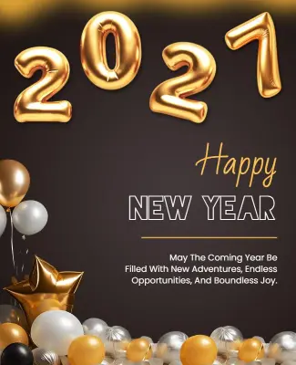 Happy New Year 2027 Flyer Template