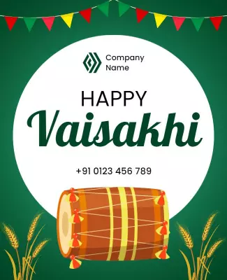 Happy Vaisakhi Celebration Event Flyer Template