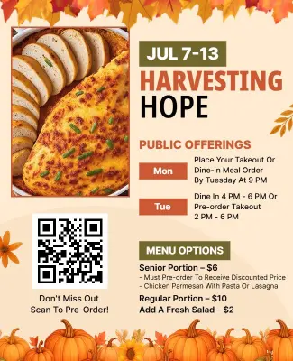 Harvesting Hope Community Event Flyer Template