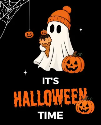 Haunted Halloween Time Poster Template