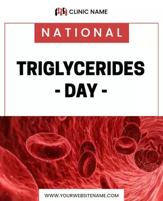 Health Awareness Triglycerides Day Educational Poster Template