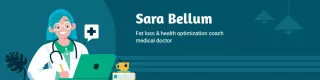 Health Optimization Coach with Doctor Theme LinkedIn Banner Template