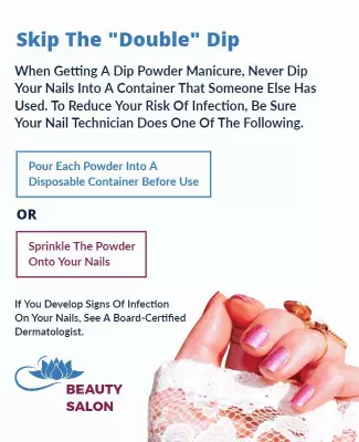 Health Safety Guidelines for Dip Powder Manicure Poster Template