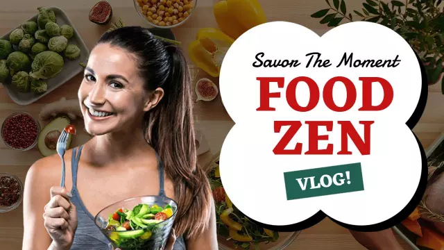 Healthy Salad Bowl Food Vlog YouTube Thumbnail Template