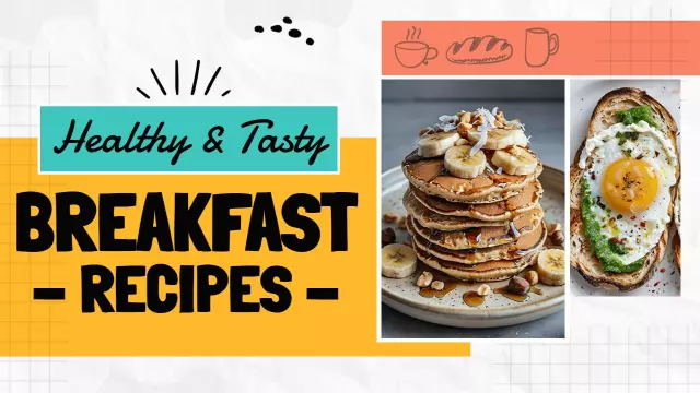 Healthy Tasty Breakfast Recipes Cooking Channel YouTube Thumbnail Template