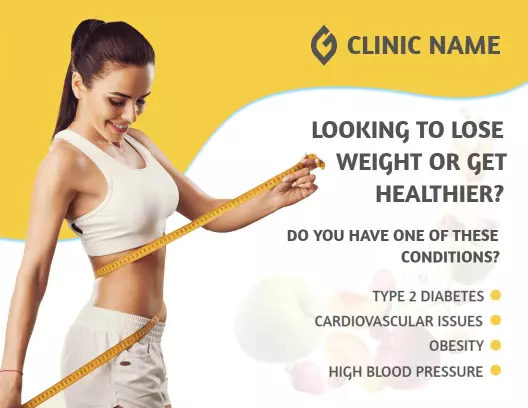 Healthy Weight Loss Program Transformation Brochure Template