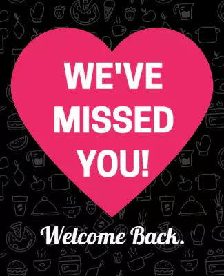 Heartfelt Welcome Back Customer Appreciation Poster Template