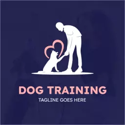 Heartwarming Connection Between Trainer and Dog Training Logo Template