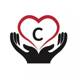 Heartwarming Love Symbol with Hands and Alphabet C Logo Template