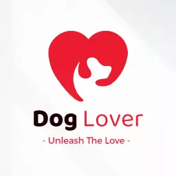 Heartwarming Red Design Celebrating Dog Lovers Connection Logo Template