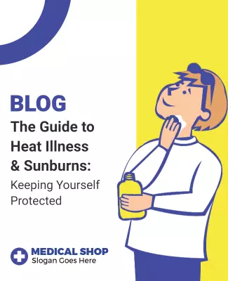 Heat Illness and Sunburn Prevention Flyer Template