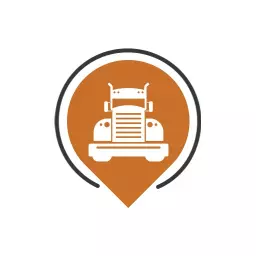 Heavy Duty Truck Illustrating Reliable Transportation Logo Template
