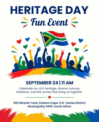 Heritage Day Celebration Event Poster Template