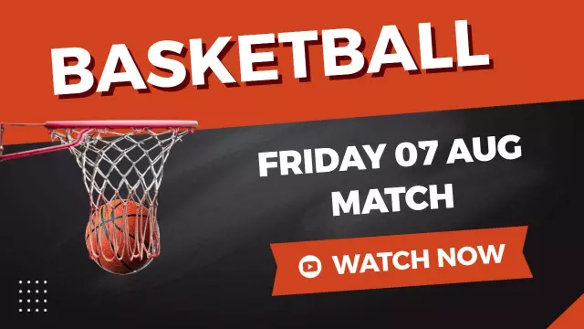 High-Energy Basketball Match Highlights YouTube Thumbnail Template